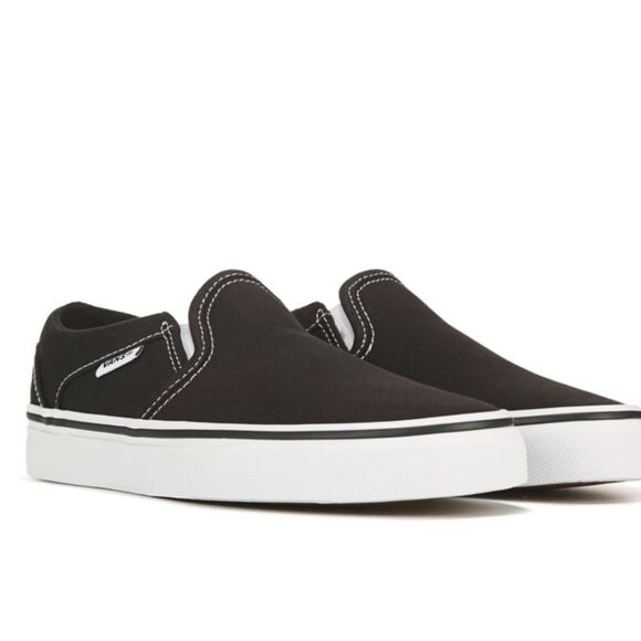 Vans Shoes - Vans Asher Slip-On Sneaker- Black/White